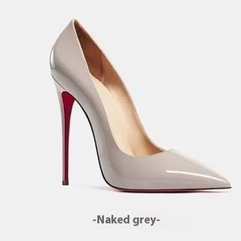 Damskie buty na szpilce – ostry czubek i lakierowana skóra, różne kolory
