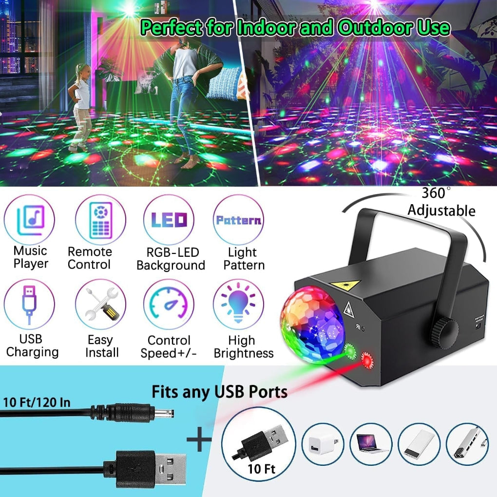 2-w-1 Laser Disco Light