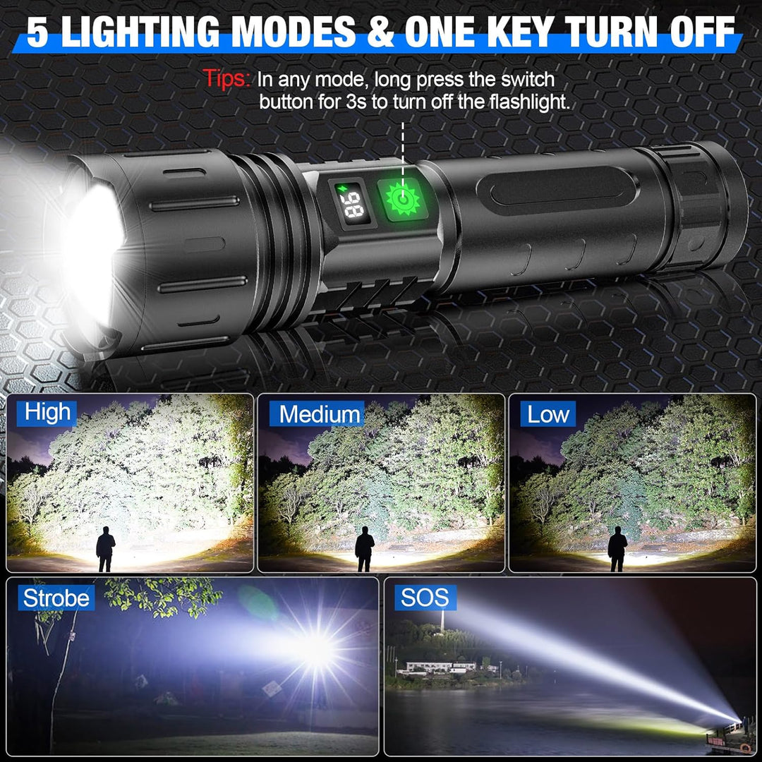 Mocna latarka LED – do 100 000 lumenów
