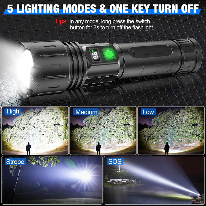 Mocna latarka LED – do 100 000 lumenów