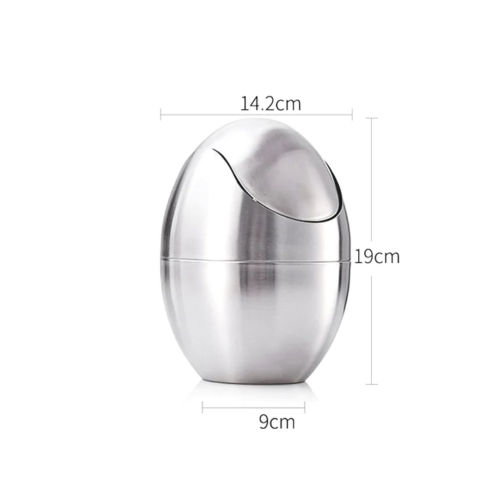 LuxBin Mini kosz na śmieci ze stali nierdzewnej