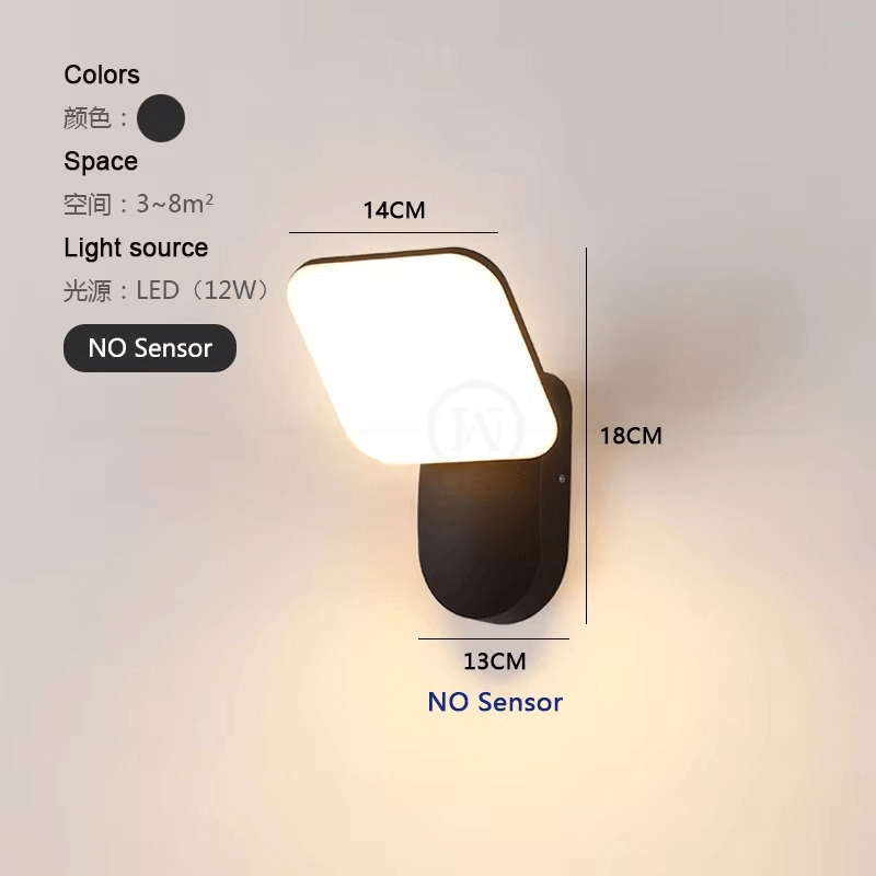 Inteligentna lampa ścienna LED z czujnikiem ruchu