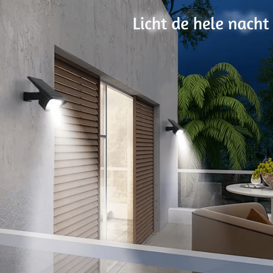 Stylowa wodoodporna solarna lampa ogrodowa