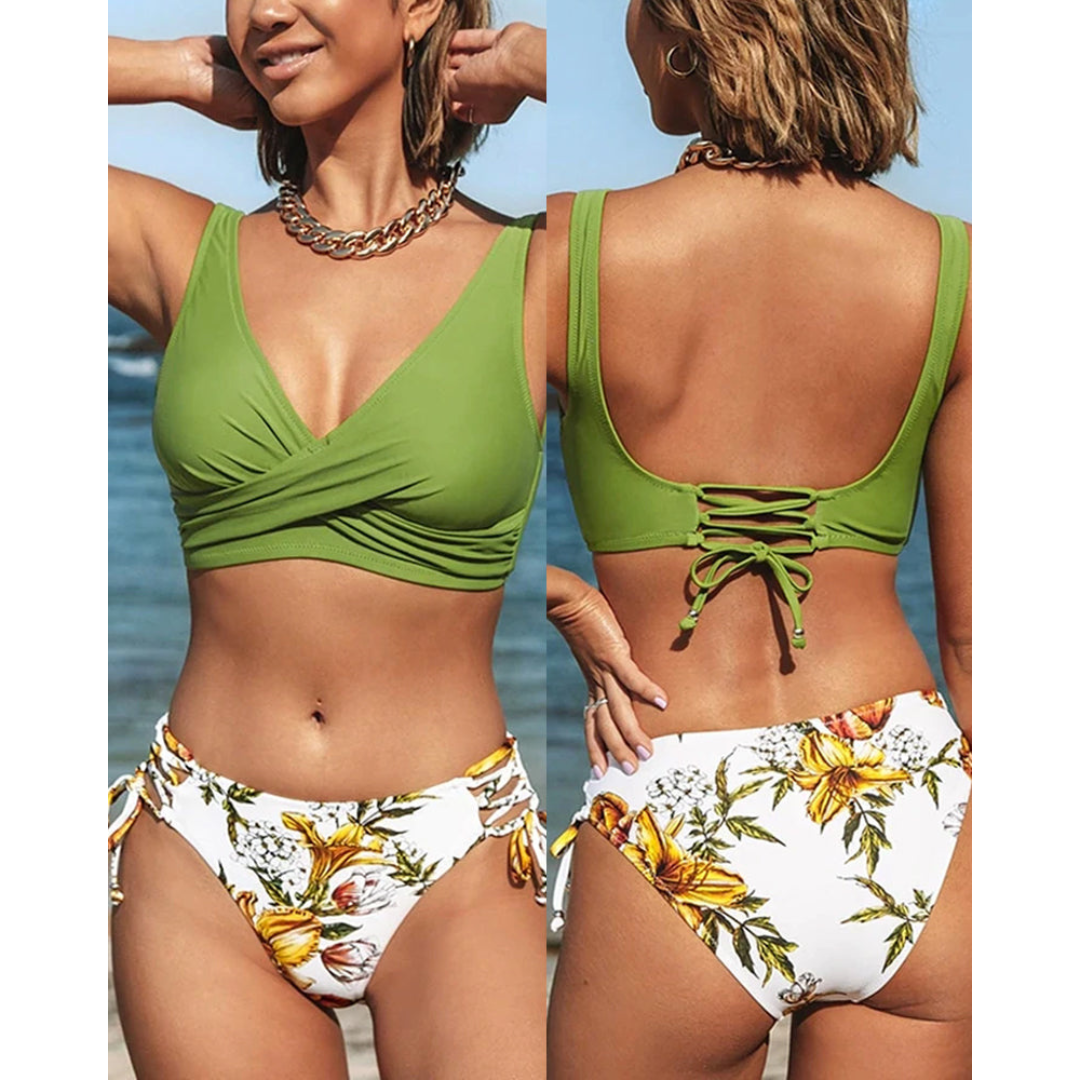 Maya – Kobiece 2-Częściowe Bikini Plażowe – Wibracyjny Styl Lata