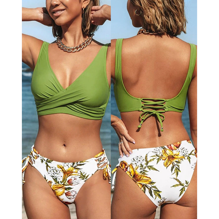 Maya – Kobiece 2-Częściowe Bikini Plażowe – Wibracyjny Styl Lata