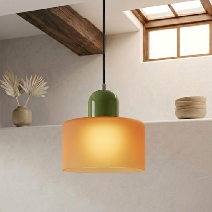 Wisząca lampa pierścieniowa o rozszerzonym designie halo
