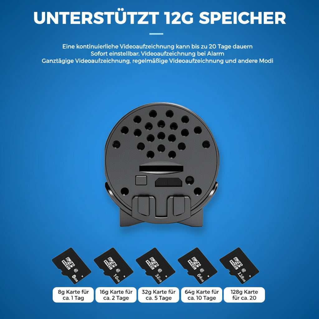 Mini kamera monitorująca WiFi 1080p | Ukryte widzenie w nocy | Alarm ruchu | Dźwięk