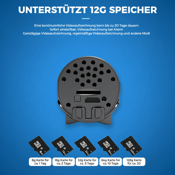 Mini kamera monitorująca WiFi 1080p | Ukryte widzenie w nocy | Alarm ruchu | Dźwięk