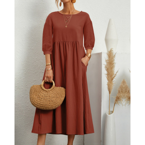 Isabelle – Kobieca Elegancka Sukienka Smocked na Lato | Midi