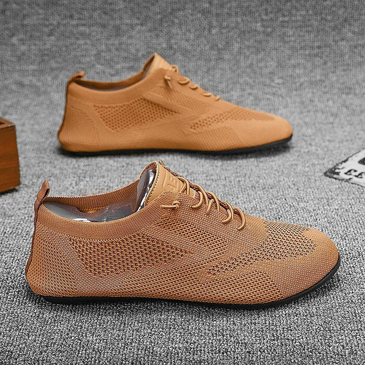 Meskie Oddychajace, Siateczkowe Trampki Sznurowane, Lekkie, Codzienne Buty