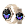 Smartwatch damski Smart Gold – luksusowy zegarek sportowy ze stali nierdzewnej