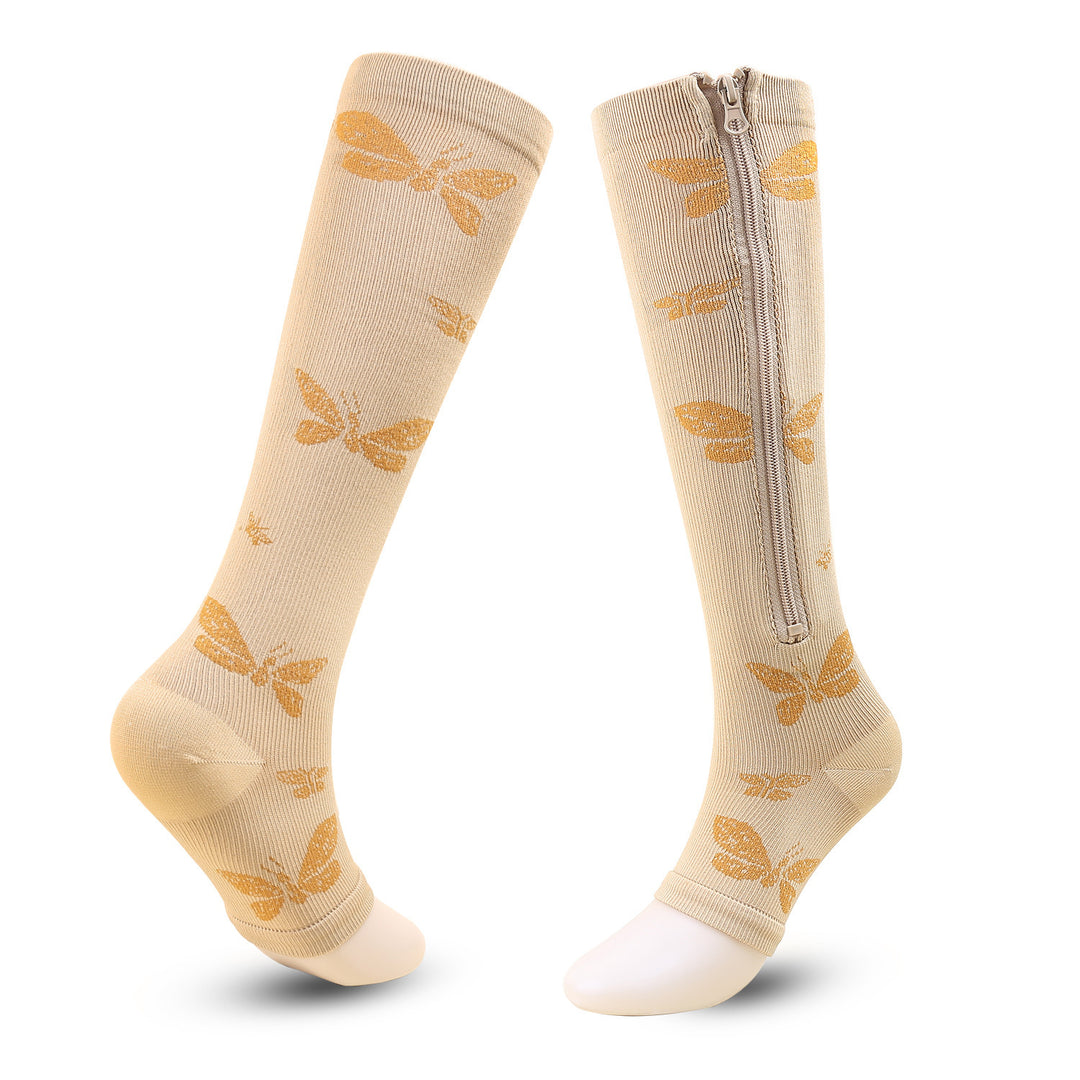 Women's Calf-Length Outdoor Fitness Running Compression Socks