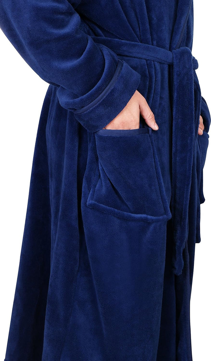 Wygodny polarowy szlafrok męski - Harry
