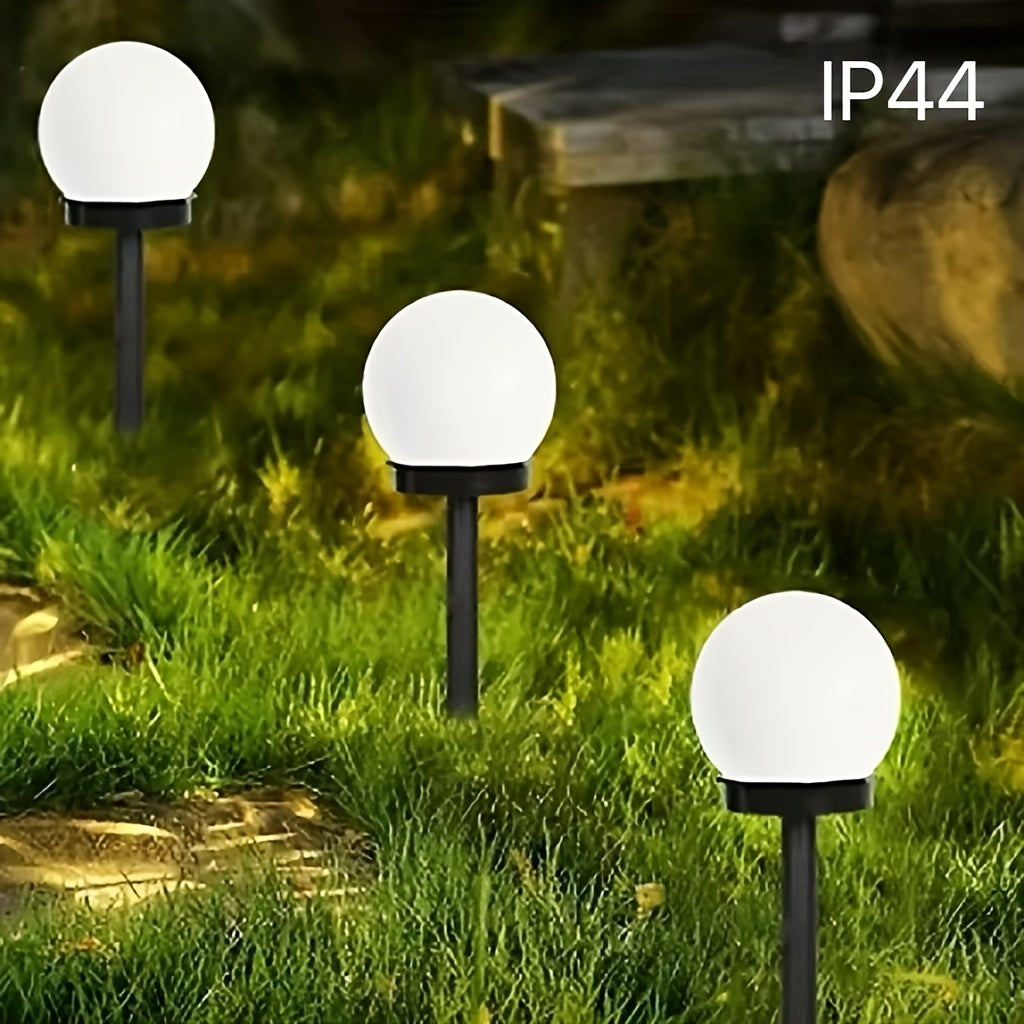 Solarne lampy ogrodowe LED – kuliste oświetlenie do ścieżek i ogrodów