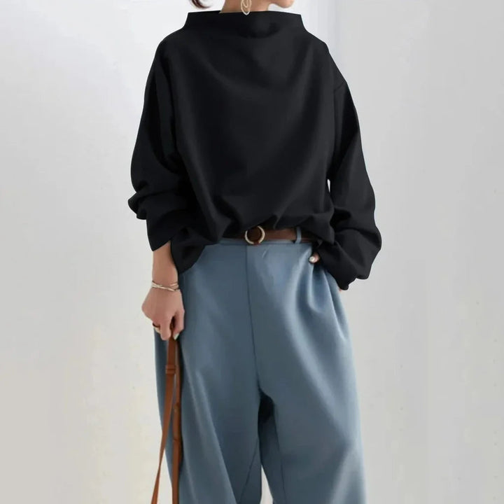 Minimalistyczny Luzny Top Timeless Simplicity z Codziennym Komfortem