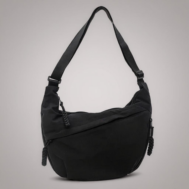 Torebka na ramię – regulowany pasek, nylonowa torba crossbody z wieloma kieszeniami