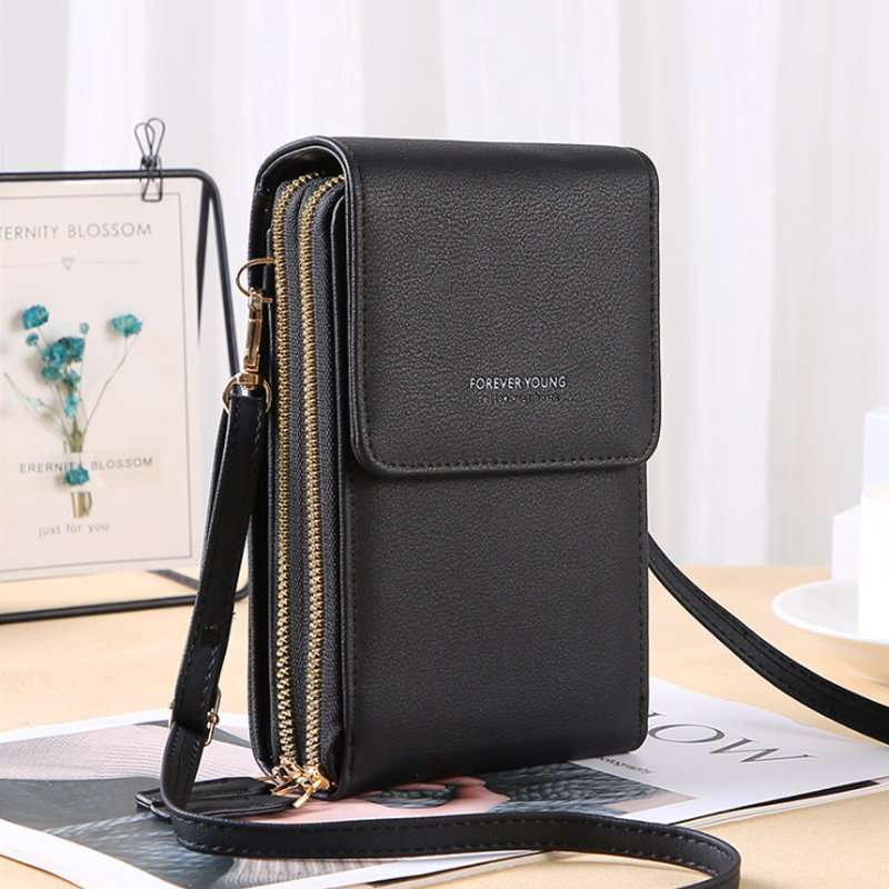Torba na Telefon z Ekranem Dotykowym i Funkcją Portfela – Kompaktowa Torba Crossbody na Co Dzień