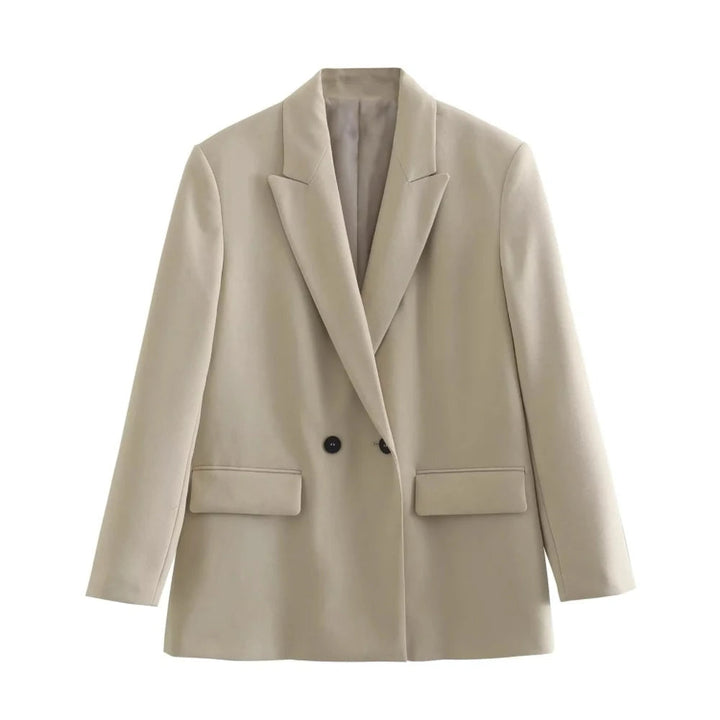 Elegancki Podwójnie Zapięty Blazer Damski