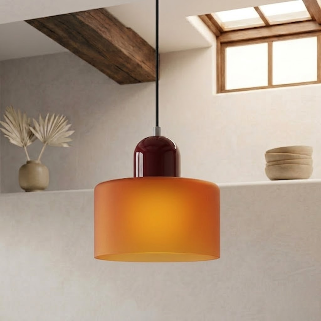 Wisząca lampa pierścieniowa o rozszerzonym designie halo