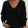 Kaszmirowy sweter damski w serek – Amira