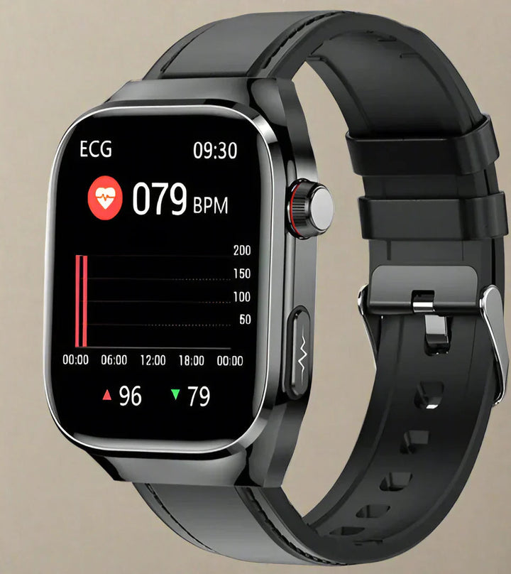 Zaawansowany smartwatch zdrowotny | EKG, poziom cukru we krwi, wyświetlacz AMOLED 2,04" i tryb fitness