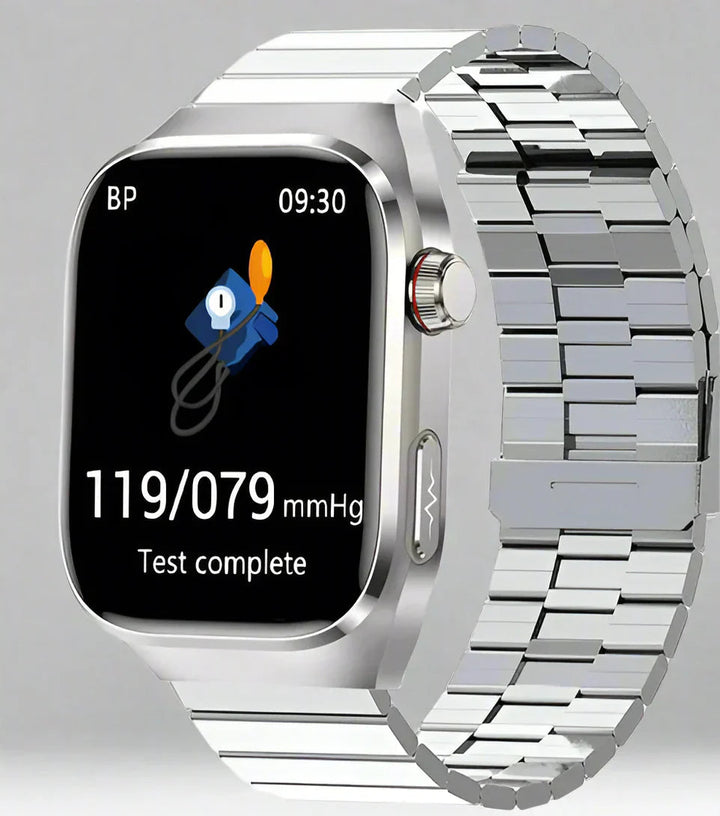 Zaawansowany smartwatch zdrowotny | EKG, poziom cukru we krwi, wyświetlacz AMOLED 2,04" i tryb fitness
