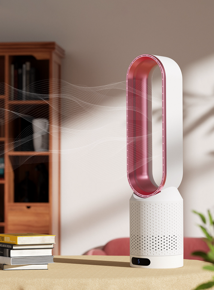 AirPure – bezłopatkowy wentylator wieżowy, wyjątkowo cichy (< 32 dB)