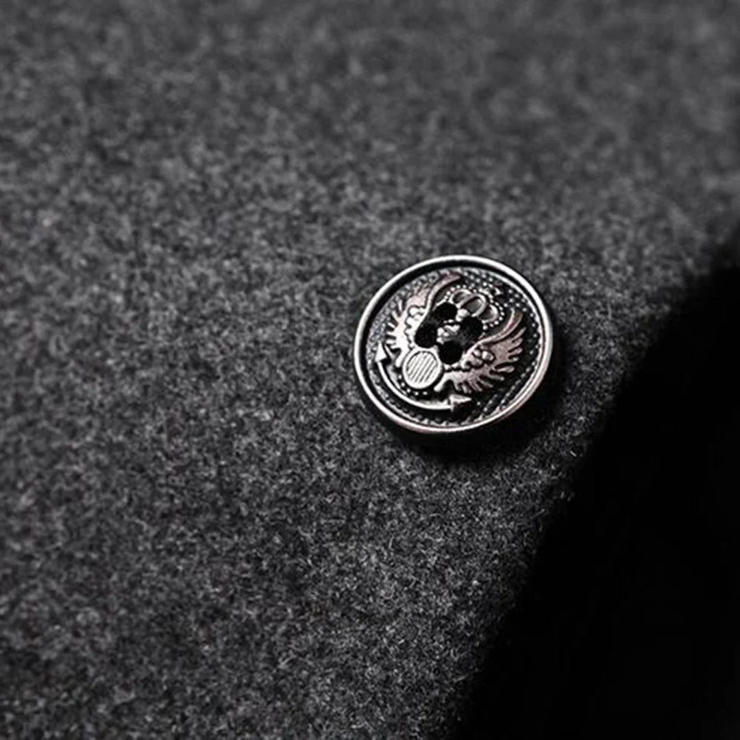 Alexander – Długi Formalny Męski Płaszcz z Ponadczasową Elegancją