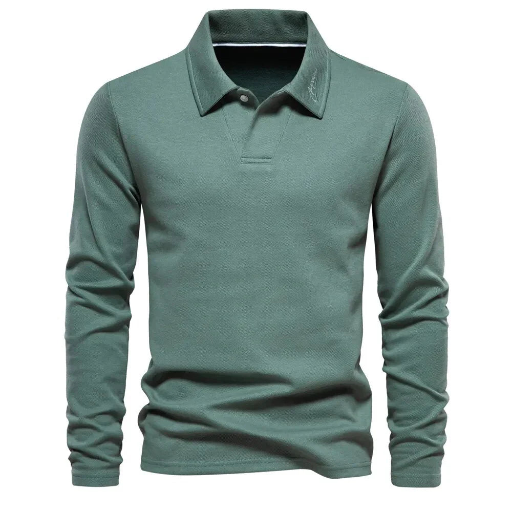 Alonso Męski Casual Polo Sweter – Ponadczasowy Komfort na Co Dzień