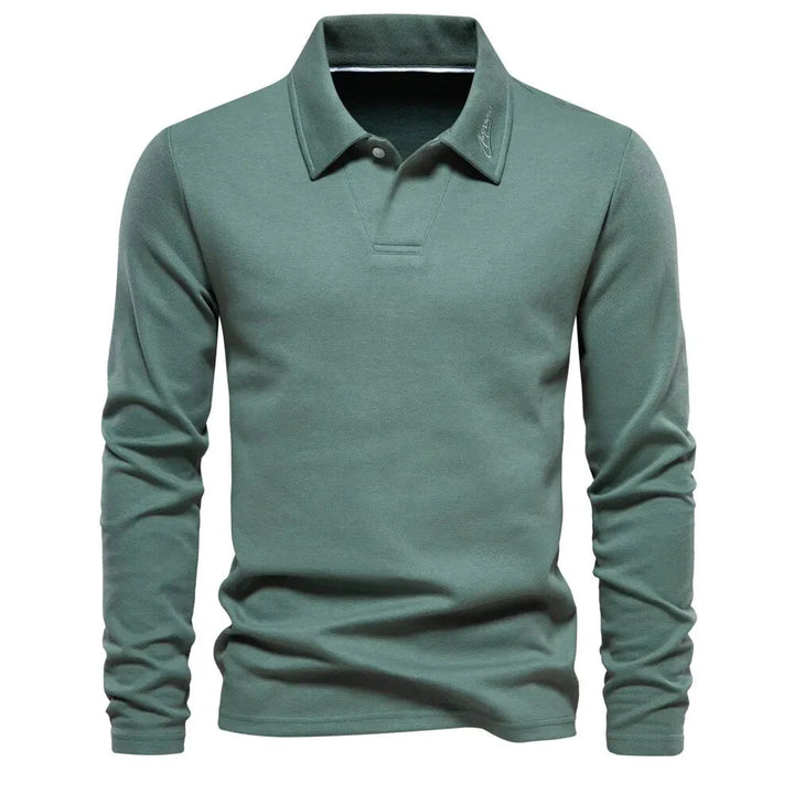 Alonso Męski Casual Polo Sweter – Ponadczasowy Komfort na Co Dzień