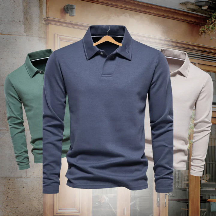 Alonso Męski Casual Polo Sweter – Ponadczasowy Komfort na Co Dzień