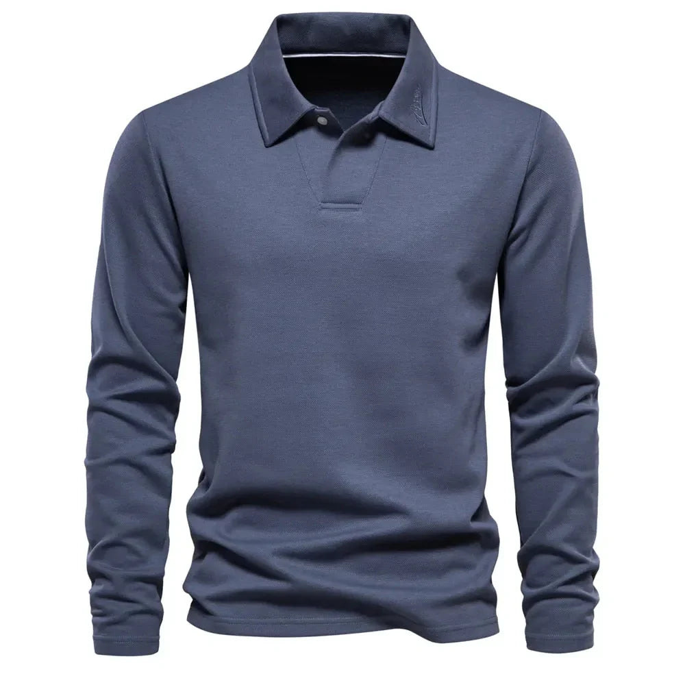 Alonso Męski Casual Polo Sweter – Ponadczasowy Komfort na Co Dzień