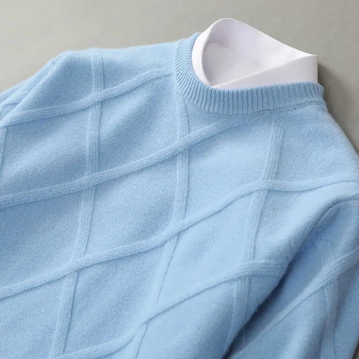 Andrés – Elegancki dzianinowy sweter męski z kaszmirem