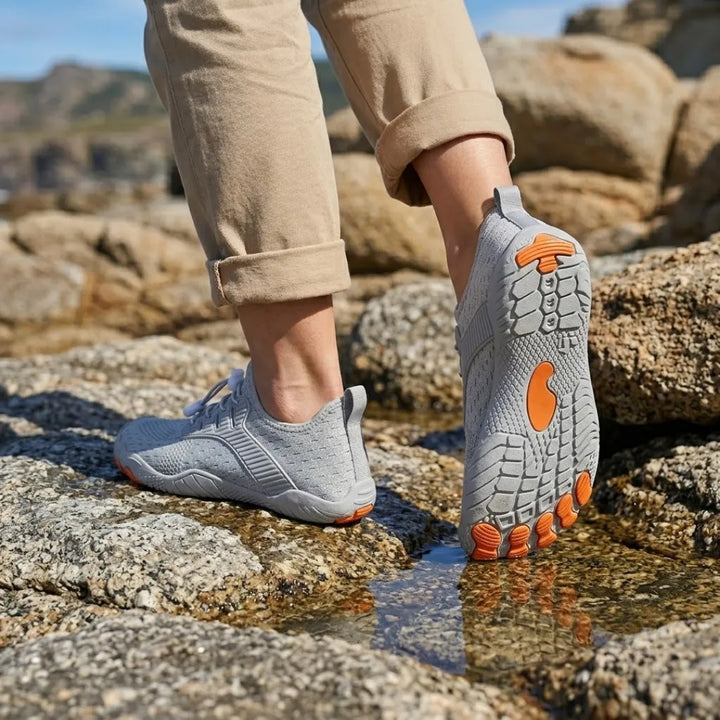 Damskie buty barefoot z szerokim przodem i elastyczną podeszwą