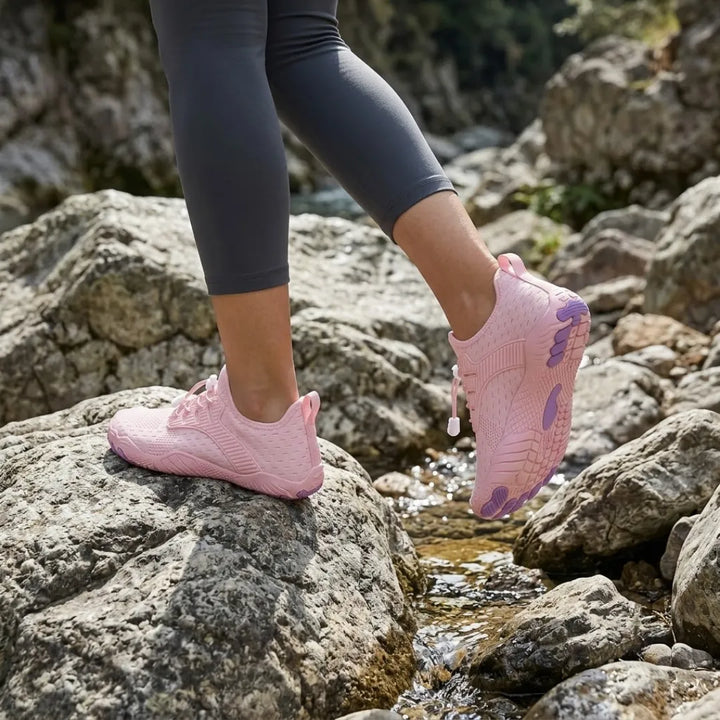 Damskie buty barefoot z szerokim przodem i elastyczną podeszwą