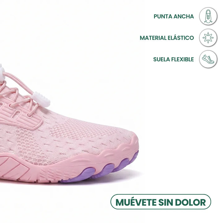 Damskie buty barefoot z szerokim przodem i elastyczną podeszwą