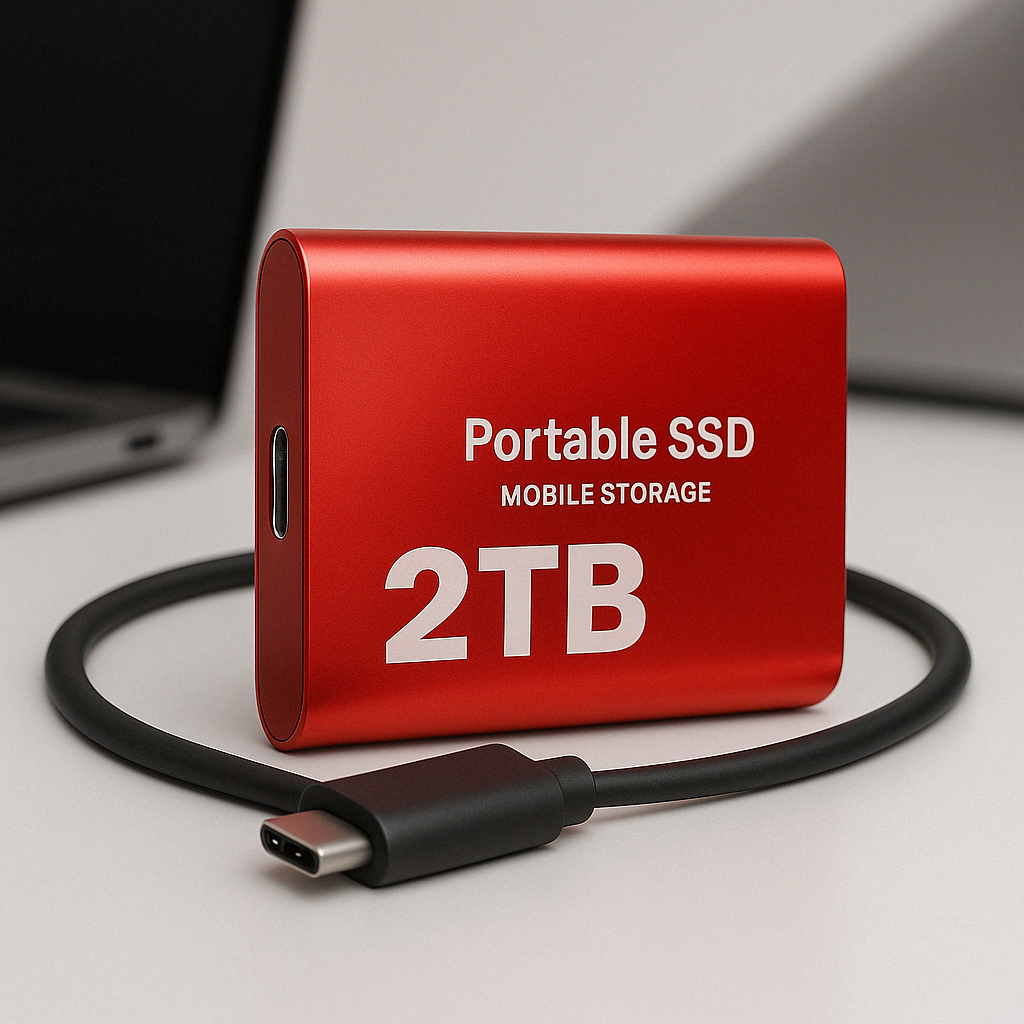 Przenośny Zewnętrzny Dysk SSD Szybkiej Archiwizacji USB-C 1050MB/s