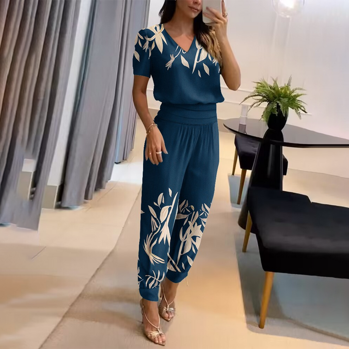Tabea – Stylowy Printed Chic Jumpsuit dla Kobiet