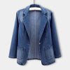 UrbanEdge – Denim Blazer z Klasycznym Fitem