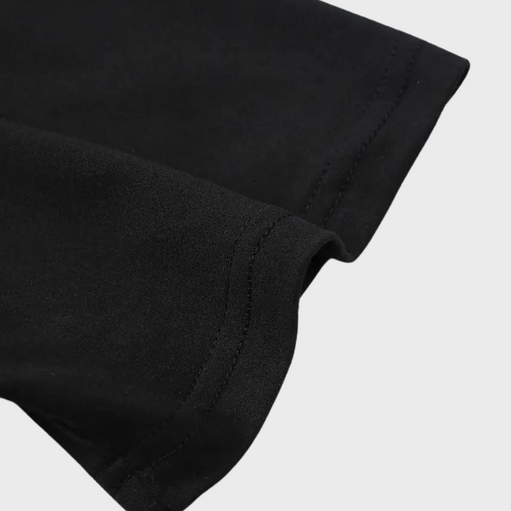 Casual Męska Koszulka z Okrągłym Dekoltem i Minimalistycznym Printem