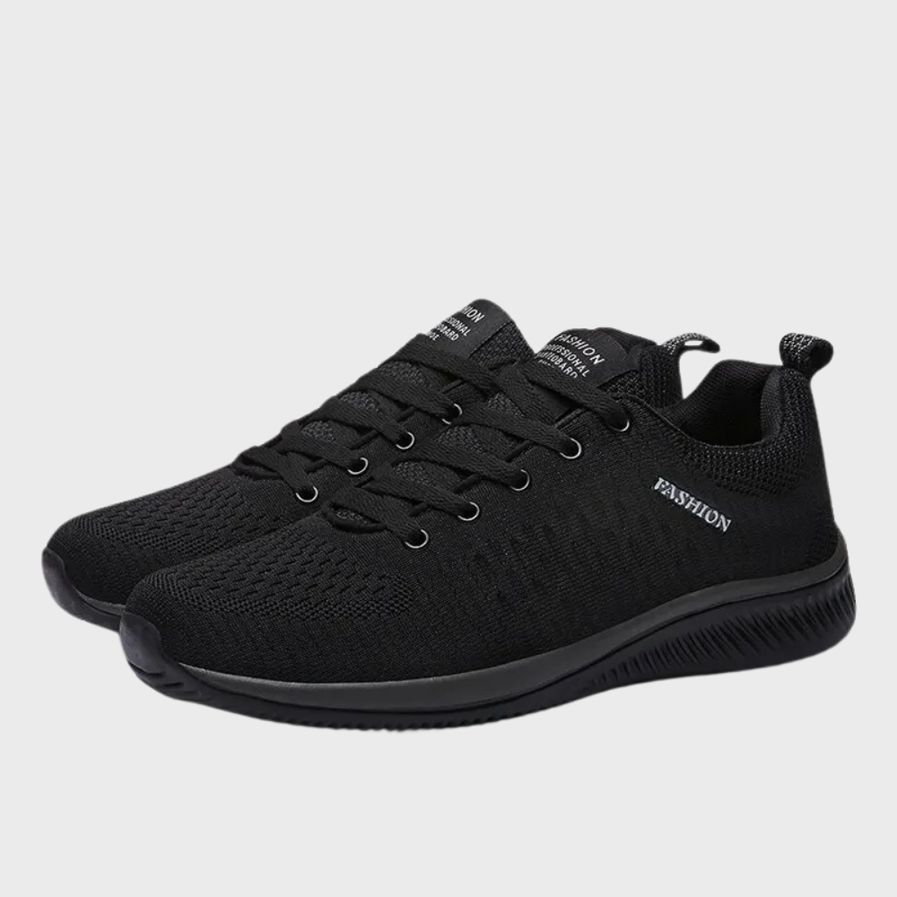 Buty Sportowe Ortopedyczne Męskie Sznurowane Siateczkowe