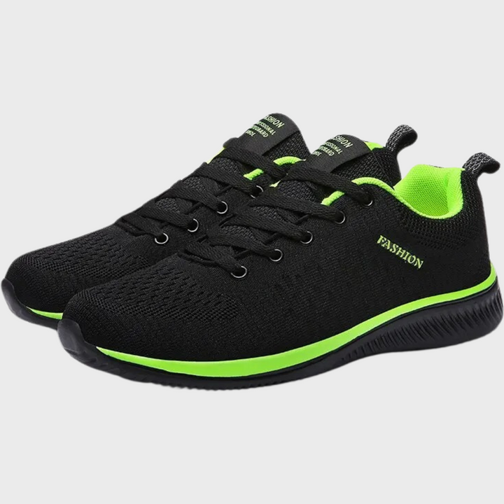 Buty Sportowe Ortopedyczne Męskie Sznurowane Siateczkowe