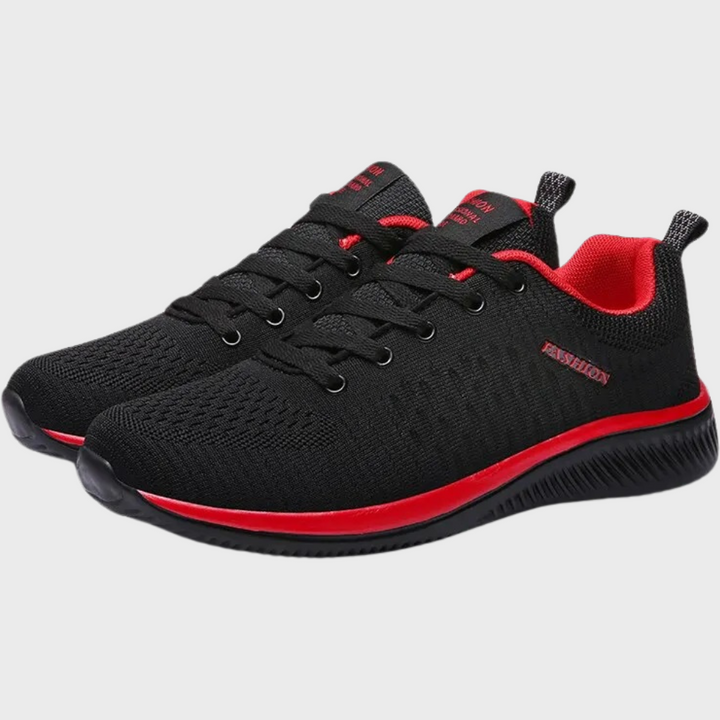 Buty Sportowe Ortopedyczne Męskie Sznurowane Siateczkowe