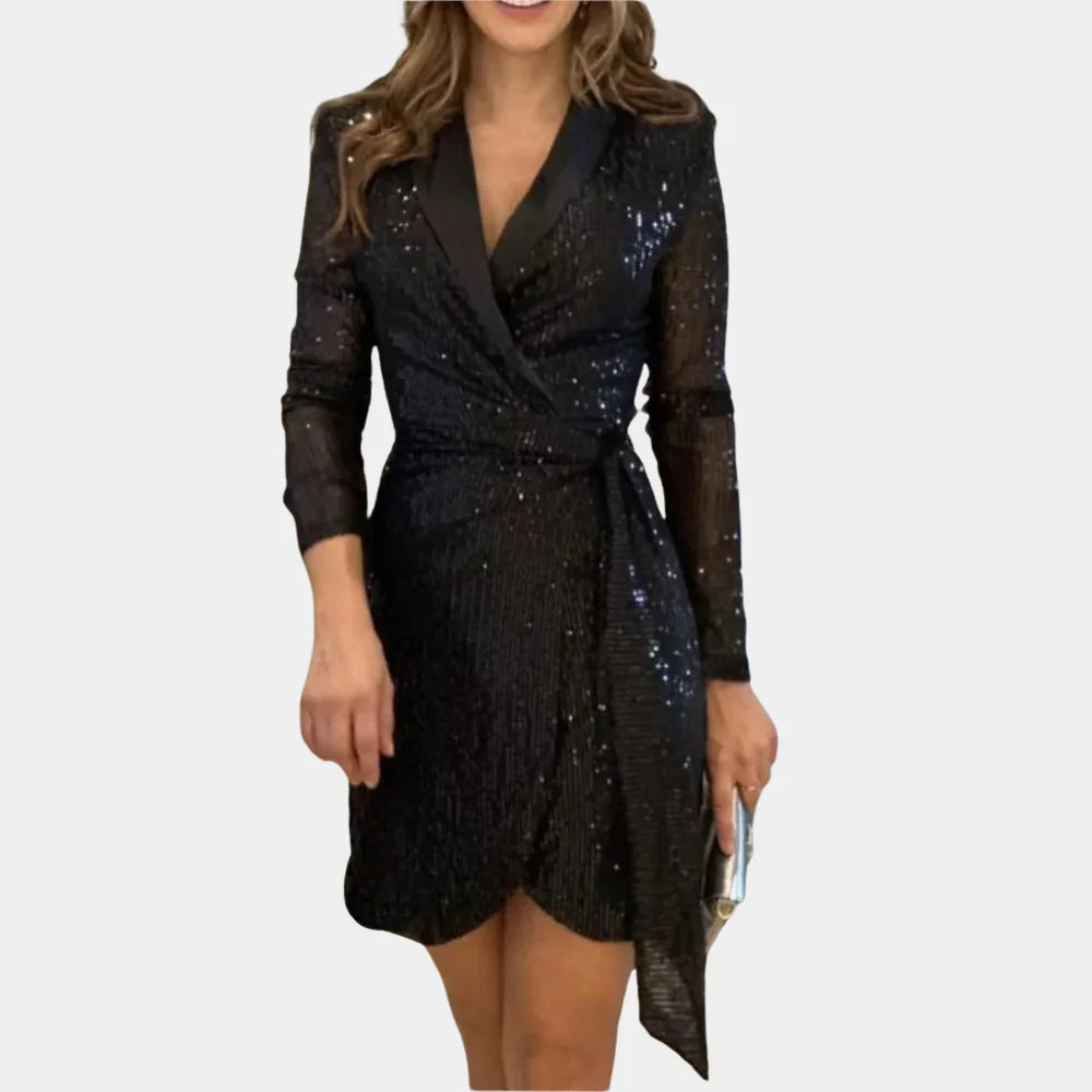 Stylowa Sukienka Blazer dla Kobiet Szykowna Sophistykacja z Glamour Dotykiem