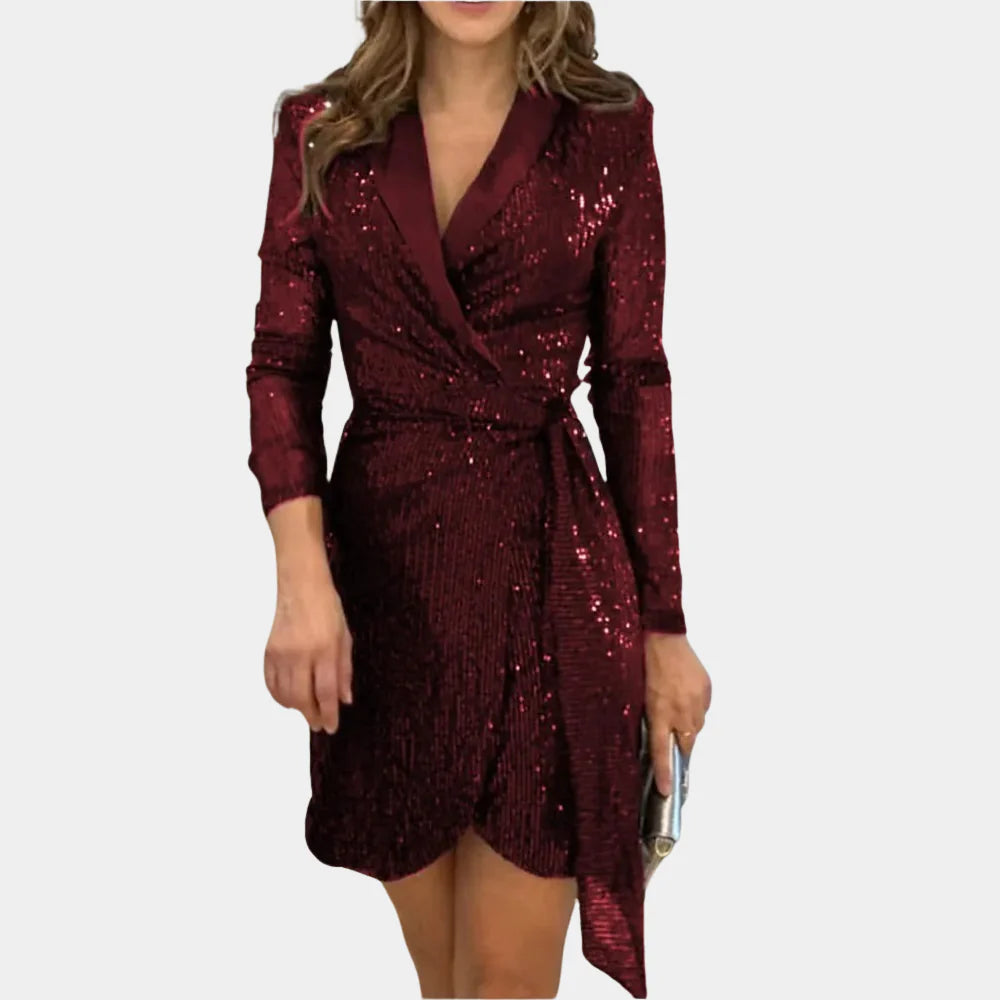 Stylowa Sukienka Blazer dla Kobiet Szykowna Sophistykacja z Glamour Dotykiem