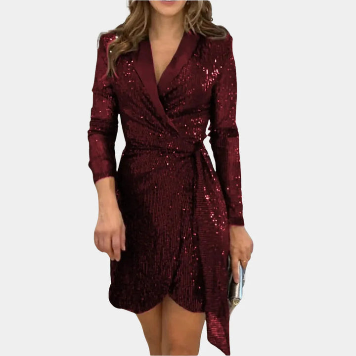Stylowa Sukienka Blazer dla Kobiet Szykowna Sophistykacja z Glamour Dotykiem