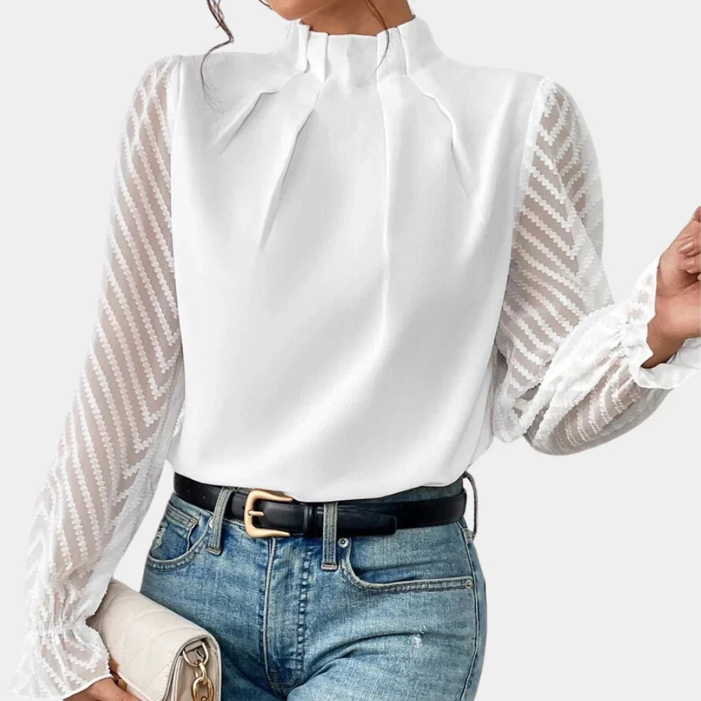 Elegancki top z długim rękawem dla kobiet
