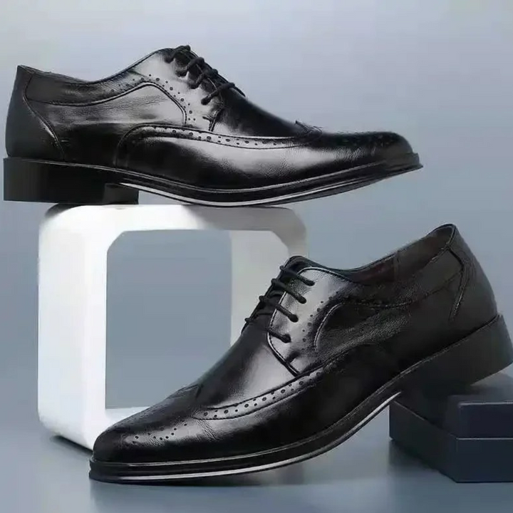Męskie Skórzane Buty Oxford na Formalne Okazje
