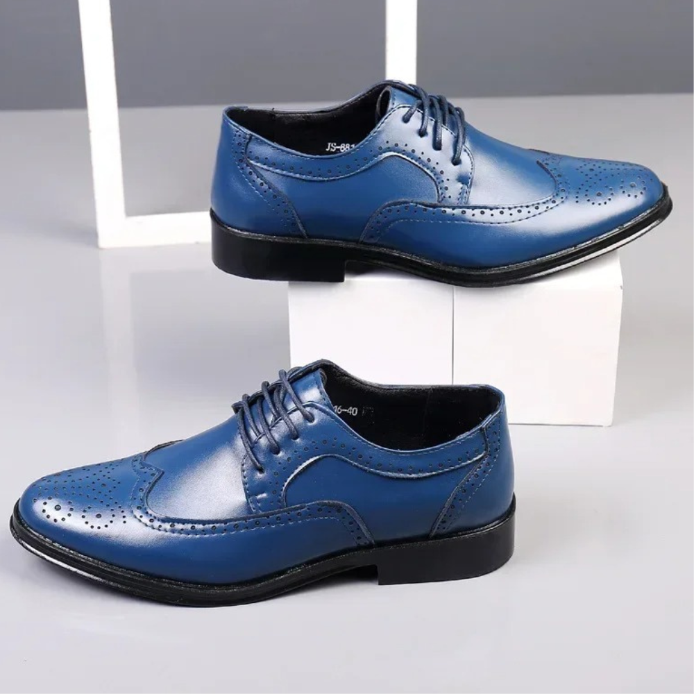 Męskie Skórzane Buty Oxford na Formalne Okazje