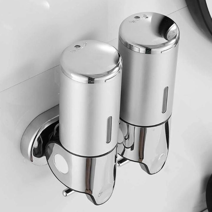 SOAPFORT – wysokiej jakości ścienny dozownik do mydła w eleganckim designie ze stali nierdzewnej